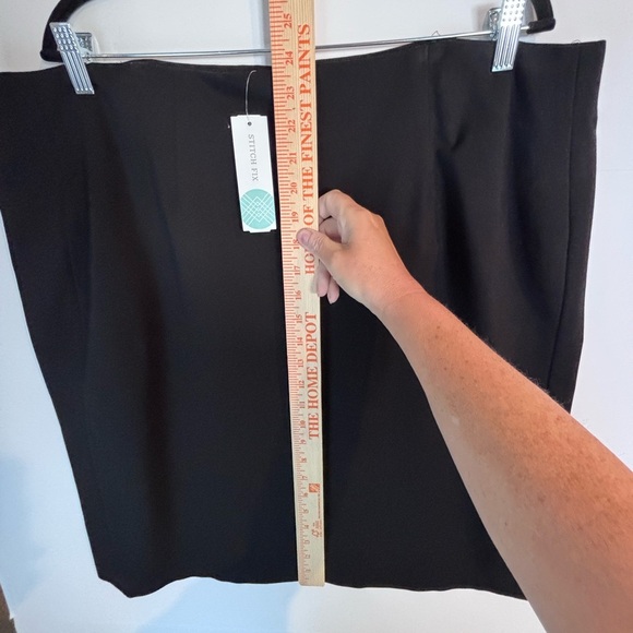 Vince Camuto Reyla Ponte Pencil Skirt Black Plus Size 3X Stretch Work Office - Picture 5 of 12